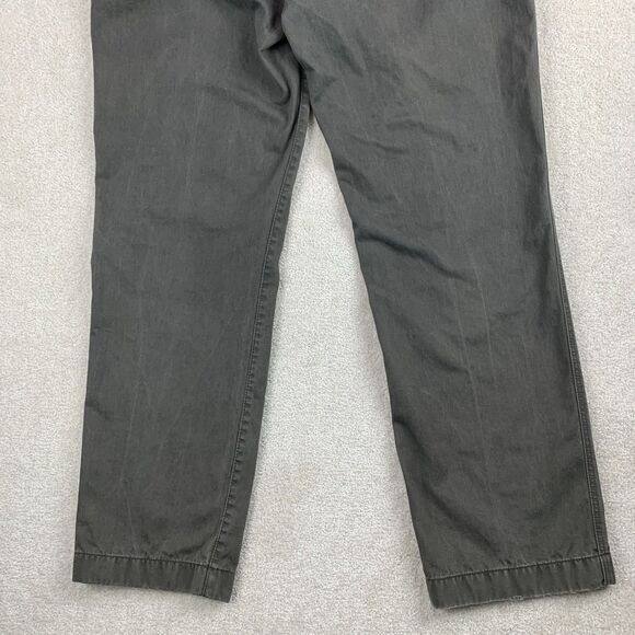 J.Crew Vintage Button Fly Khaki Chino Pants Men 33x32 Cotton Officer - Picture 12 of 16
